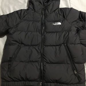 North face reversible puffer coat